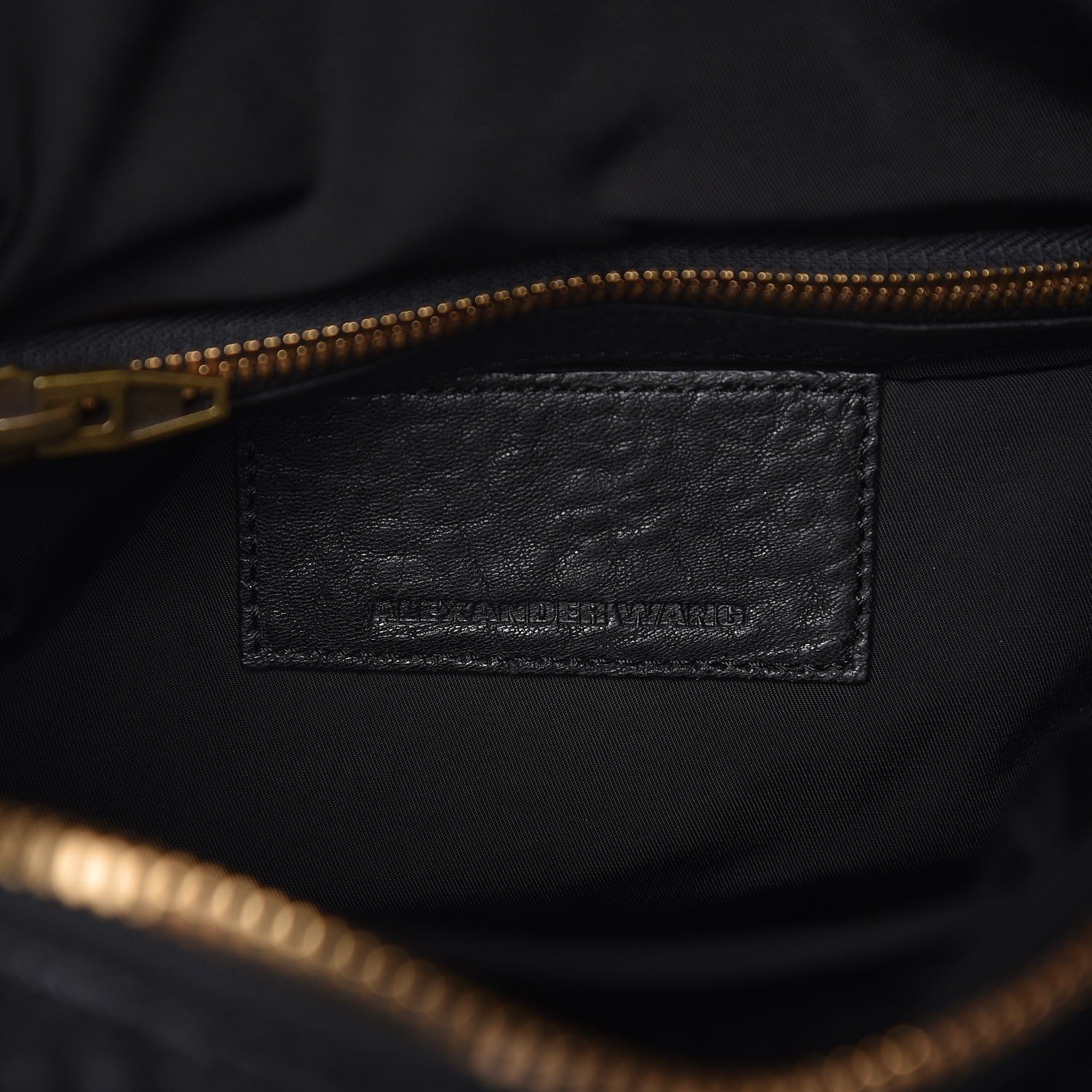 Alexander Wang Pebbled Lambskin Rockie Black Pale Gold Hardware 7 of 7