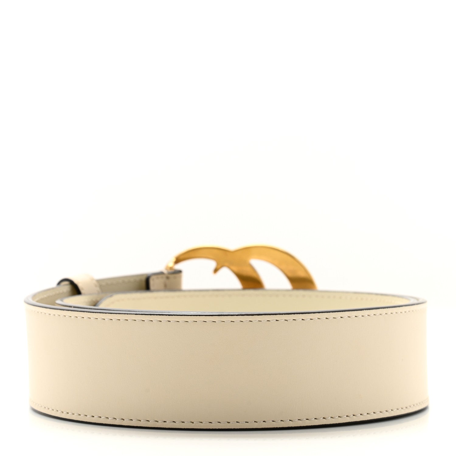Gucci Calfskin Double G 40mm Belt 80 32 Mystic White 2 of 6
