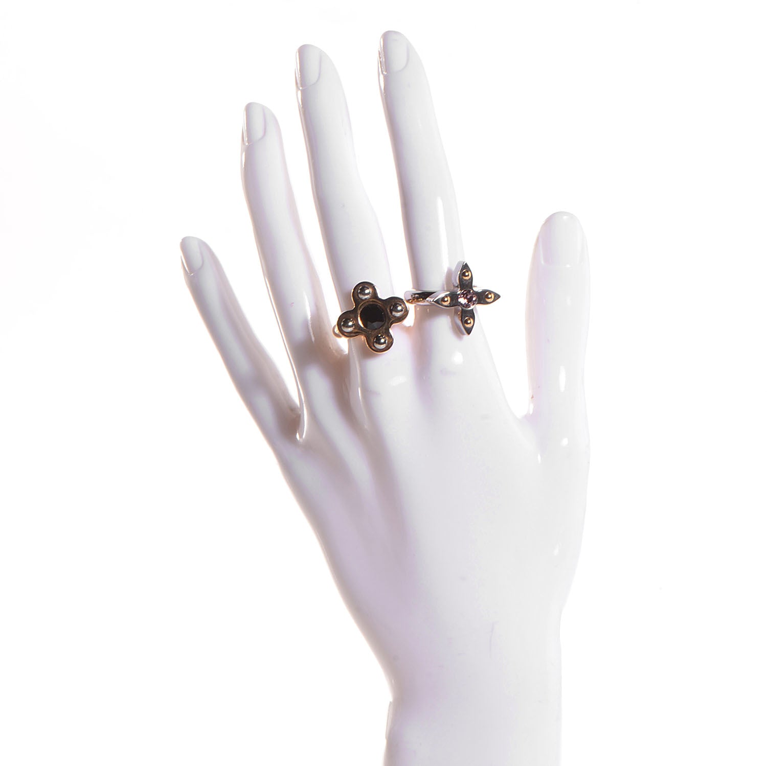 Louis Vuitton Love Letters Timeless Ring Set Medium 6.5 2 of 11