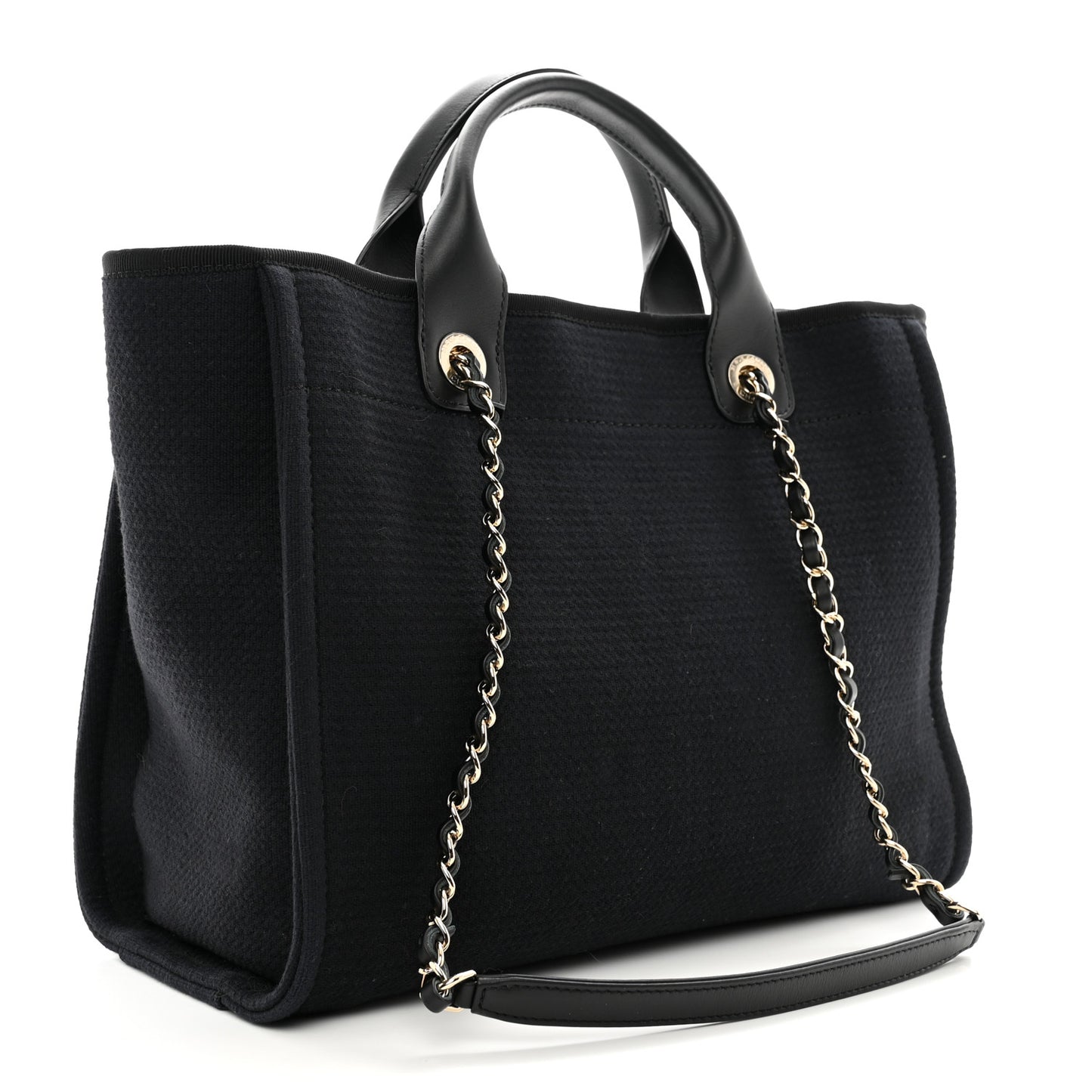 Mixed Fibers Small Deauville Tote Black