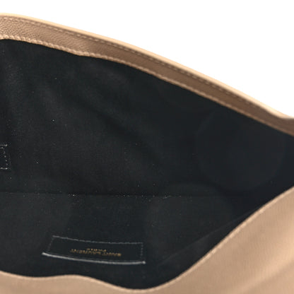 Saint Laurent Grain De Poudre Uptown Pouch Dark Beige 5 of 7