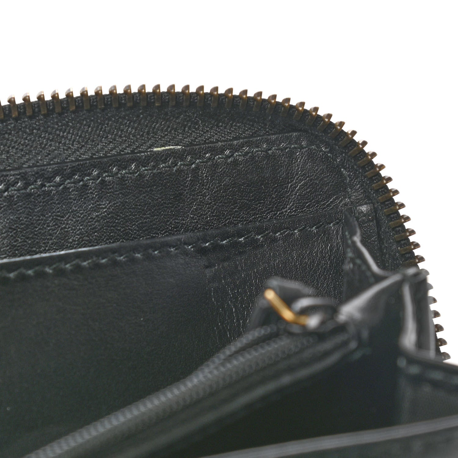 Gucci Calfskin Matelasse GG Marmont Zip Around Organizer Wallet Black 8 of 10