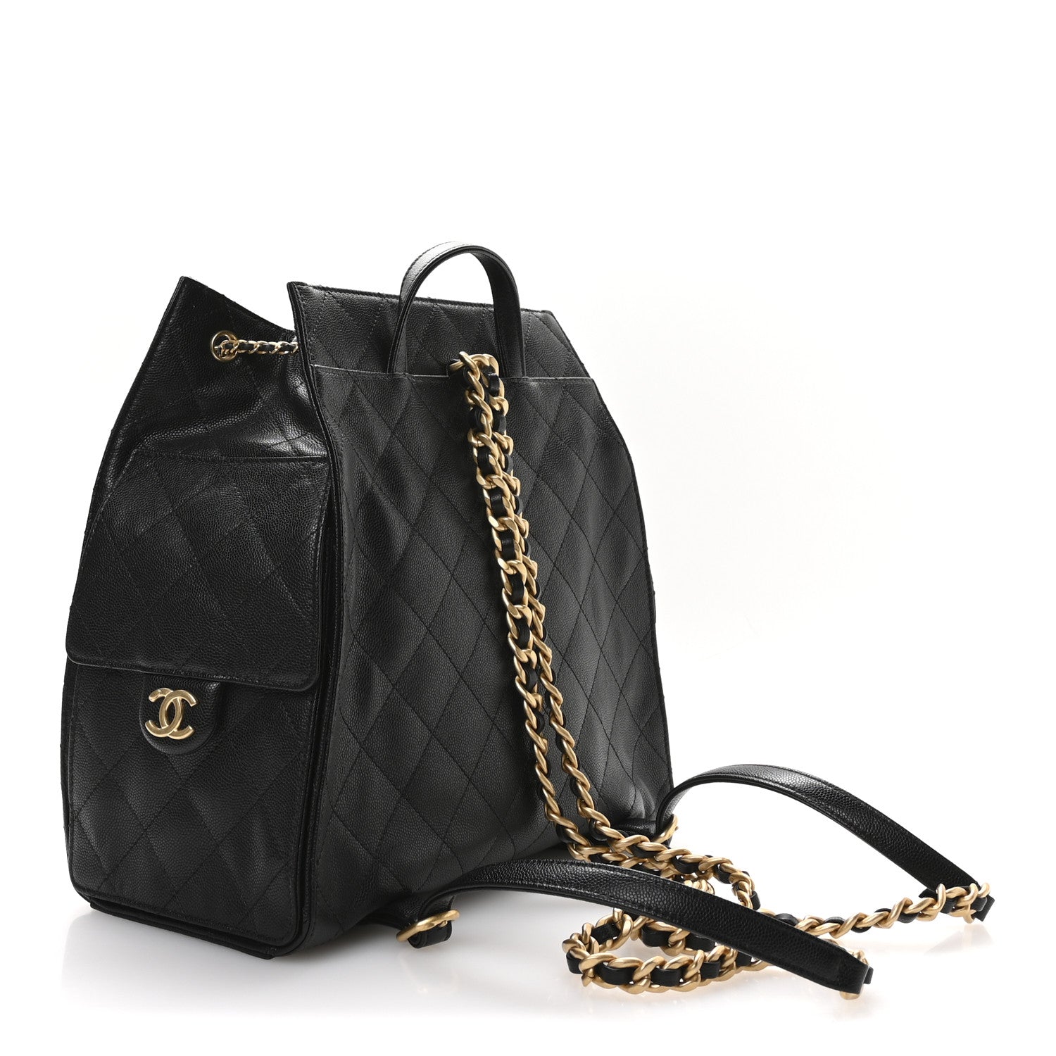 Chanel Caviar Quilted Large Chanel 25 Backpack Black 3 of 11
