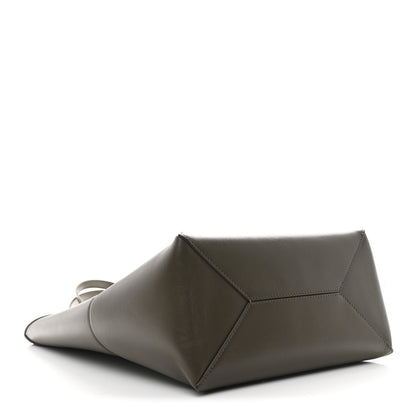 Loewe Shiny Calfskin Medium Puzzle Fold Tote Dark Khaki Green 4 of 9