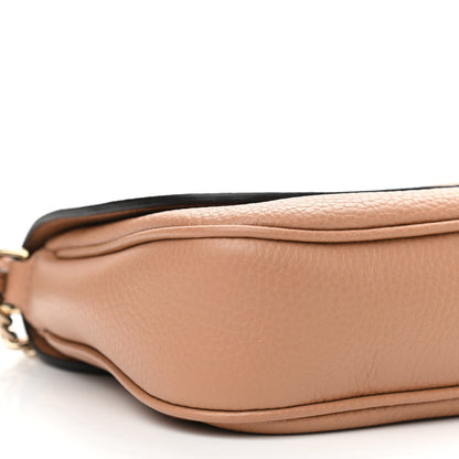 Gucci Pebbled Calfskin Medium Soho Flap Crossbody Camelia 9 of 10