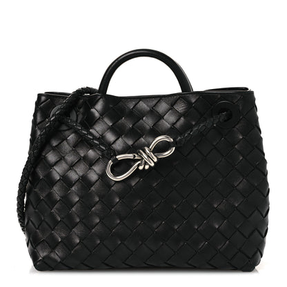 Bottega Veneta Nappa Intrecciato Mini Andiamo Shoulder Bag Black Black 1 of 12