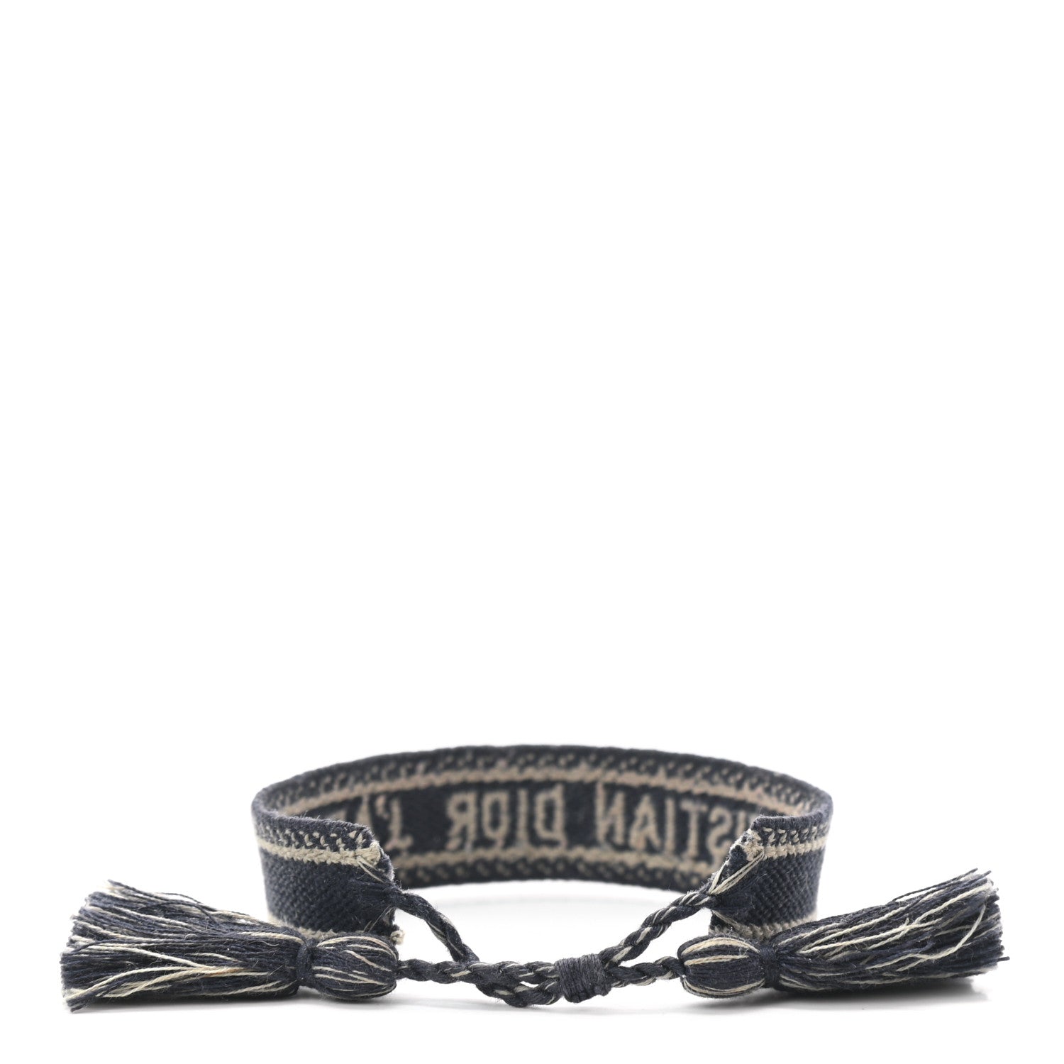 Christian Dior Woven Cotton J'Adior Friendship Bracelet Navy 3 of 3