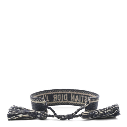Christian Dior Woven Cotton J'Adior Friendship Bracelet Navy 3 of 3
