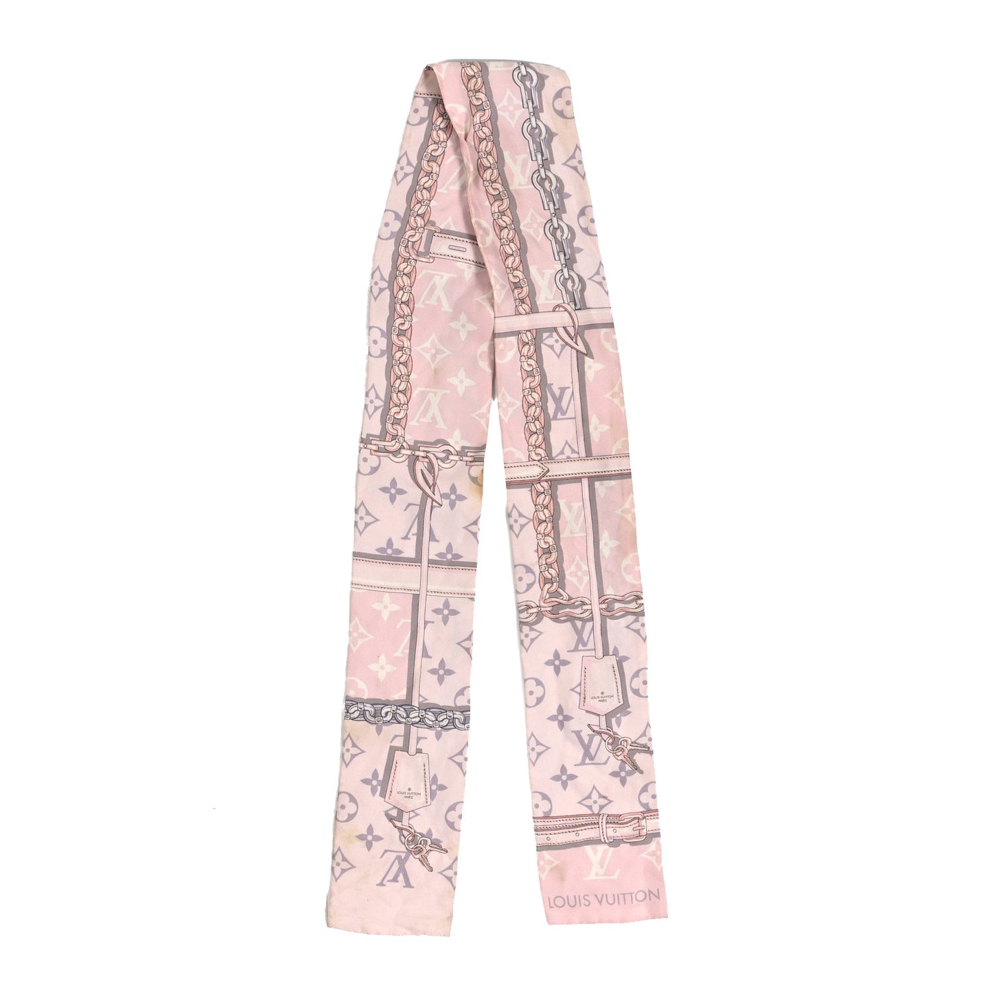 Silk Monogram Confidential Bandeau Light Pink