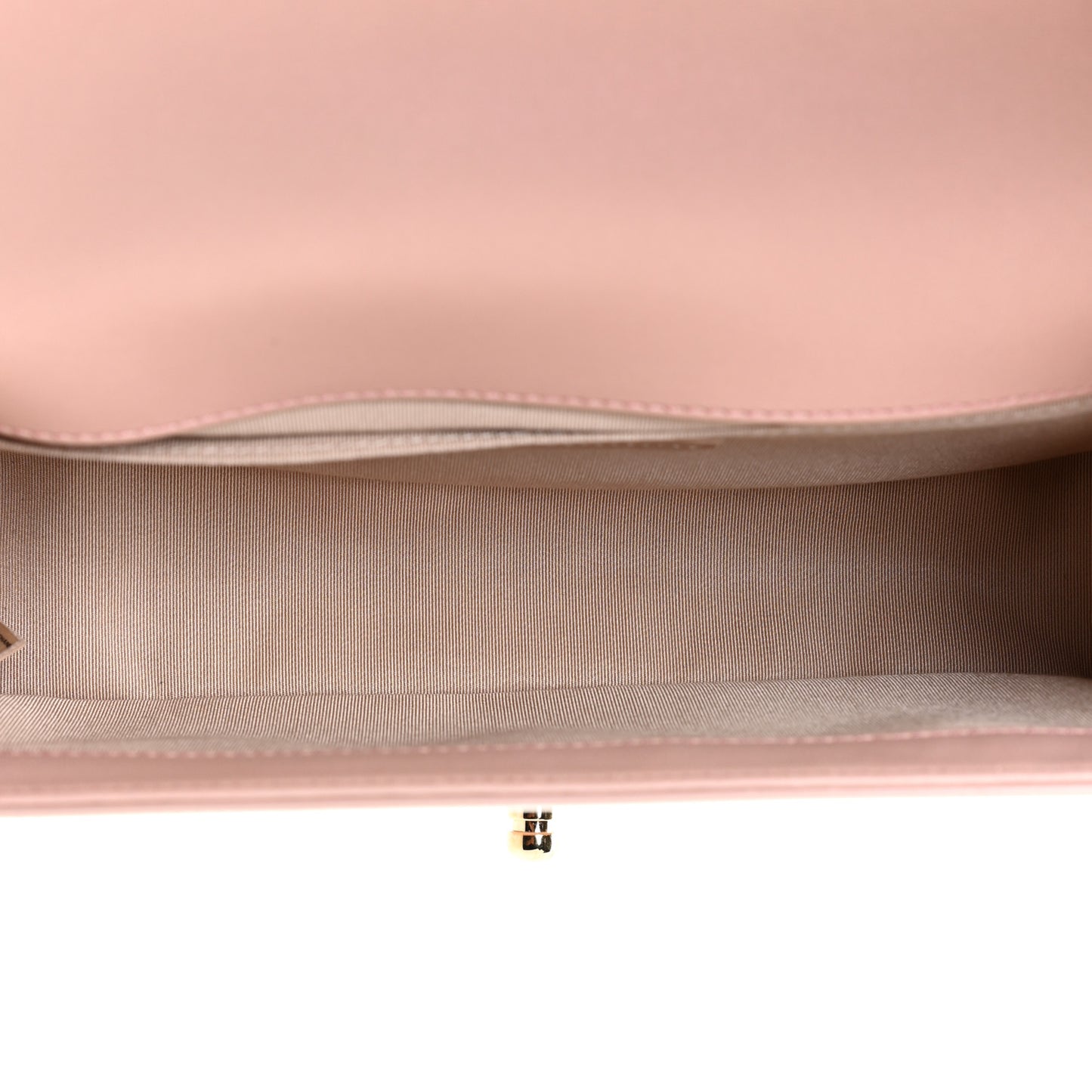 Patent Calfskin Quilted Medium Boy Flap Light Pink