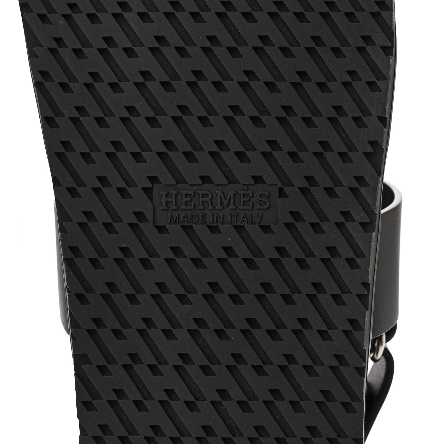Hermes Calfskin Mens Genius Sandals 41.5 Black 6 of 11
