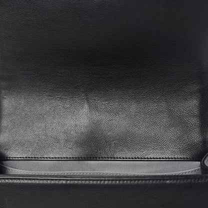 Chanel Calfskin Double Stitch Medium Boy Flap Black 8 of 14