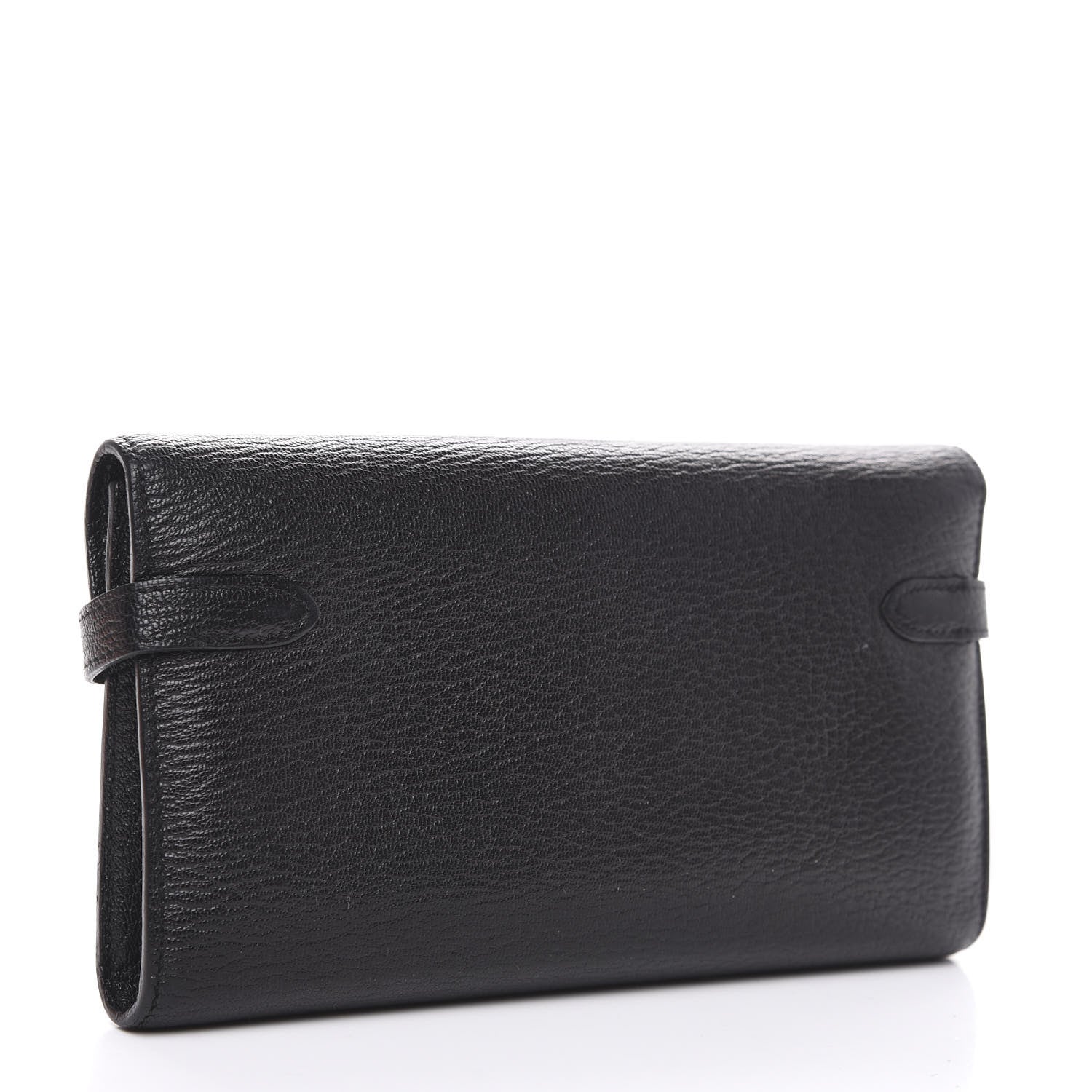 Hermes Chevre Mysore Kelly Longue Wallet Black 2 of 10