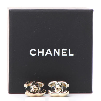 Chanel Metal CC Turnlock Earrings Gold 5 of 5