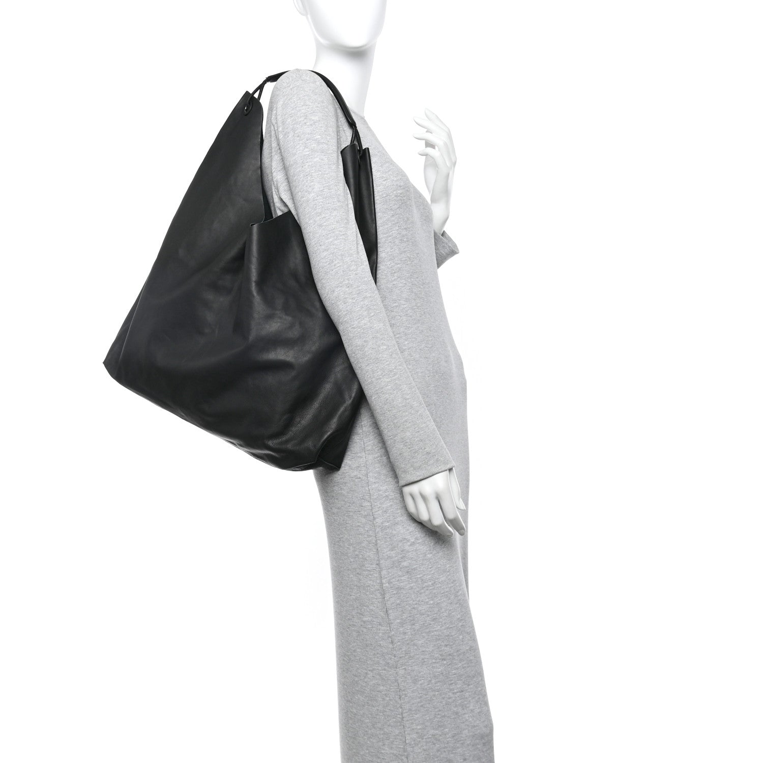 the row bindle three black ザ ロウ The Row Bindle Three Leather Shoulder Bag – Kinship JP