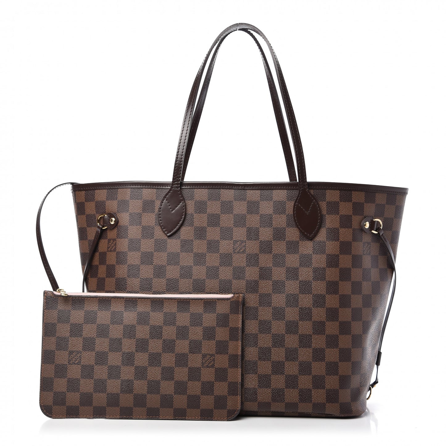 Damier Ebene Neo Neverfull MM Rose Ballerine