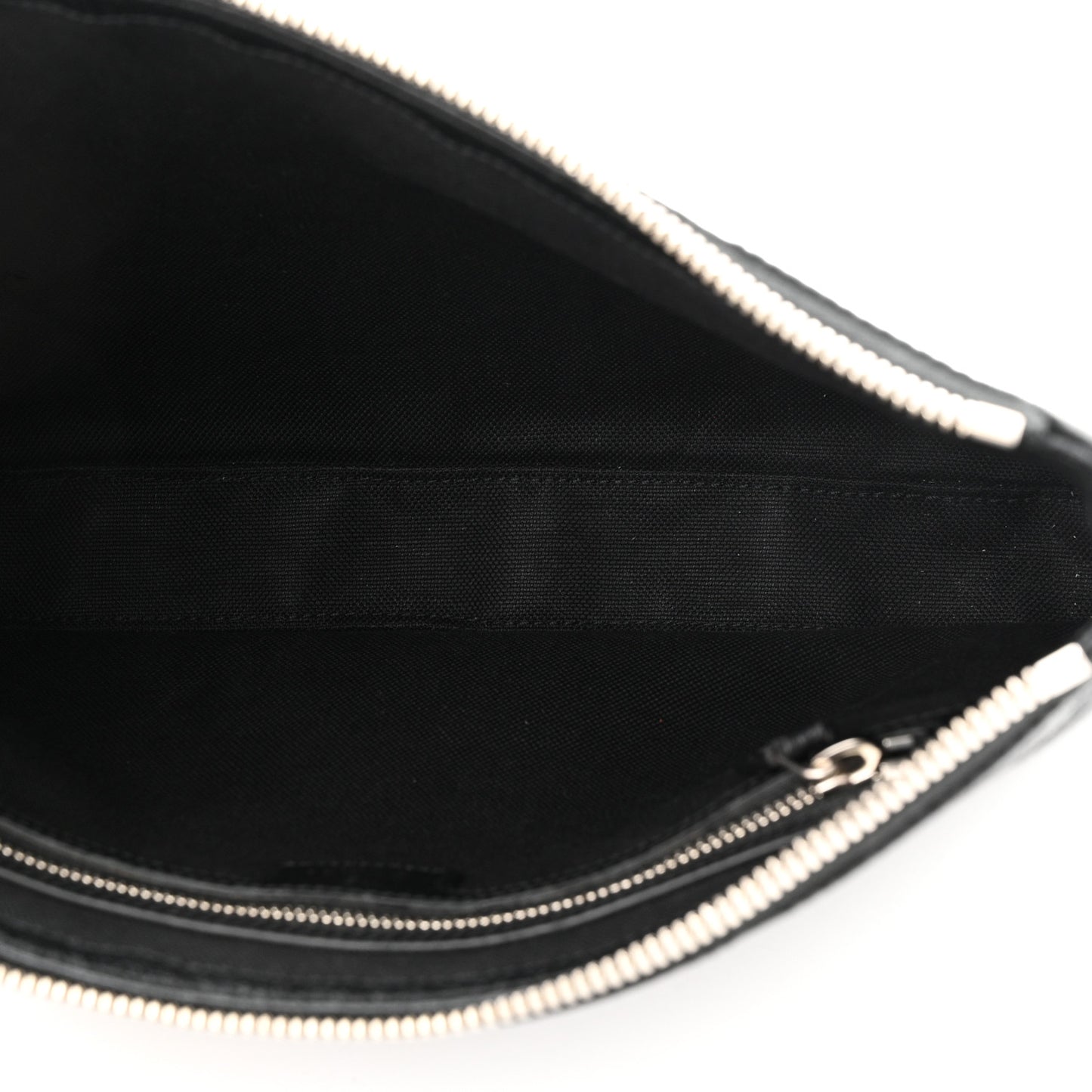 Monogram Jumbo GG Textured Dollar Calfskin Wristlet Messenger Bag Black