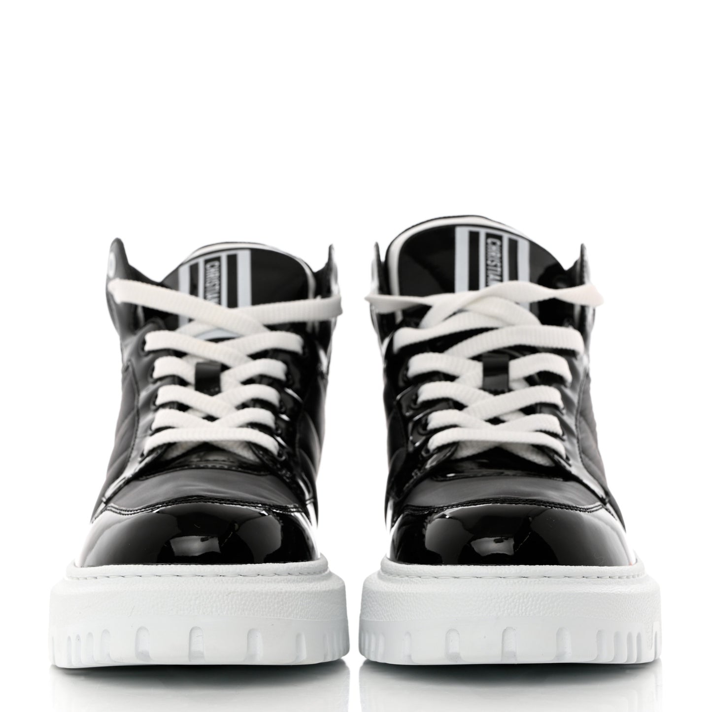 Nylon Fabric Womens D-Player High Top Sneakers 37.5 Black