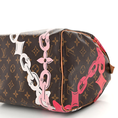 Louis Vuitton Monogram Bay Speedy 30 Rose Ballerine Poppy 10 of 10