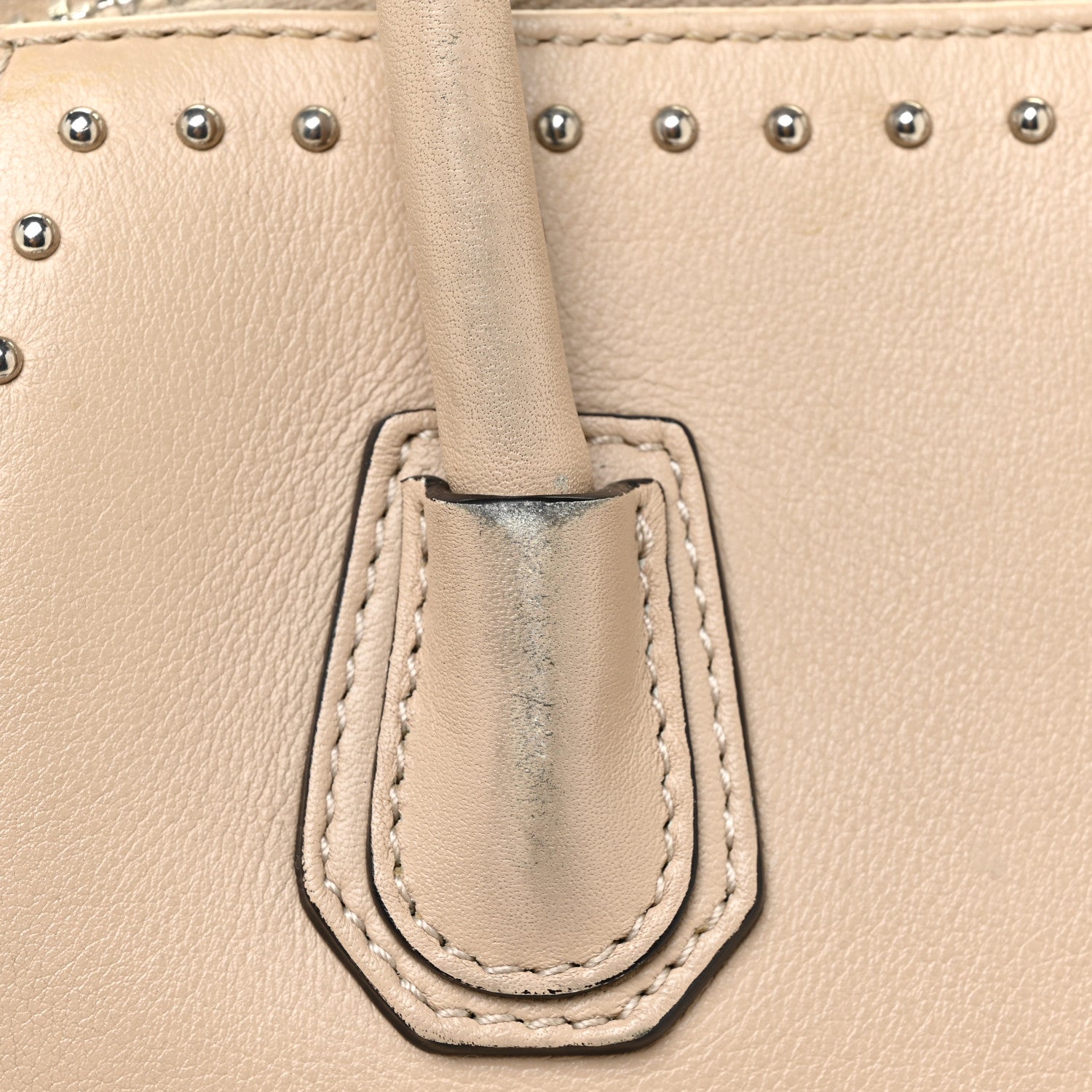 Givenchy Calfskin Mini Studded Antigona Beige Buff 22 of 27