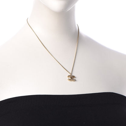 Chanel CC Pendant Necklace Gold 2 of 6