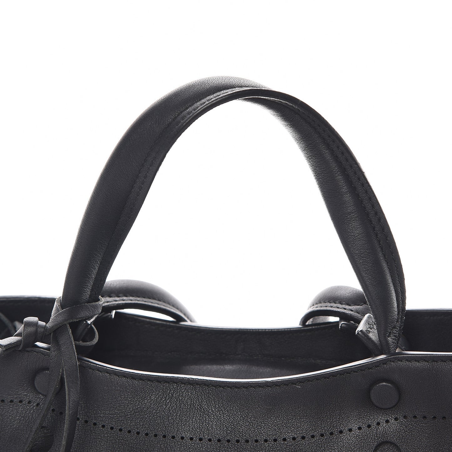 Veau Soyeux Perforated Blackout Hardware S City Black