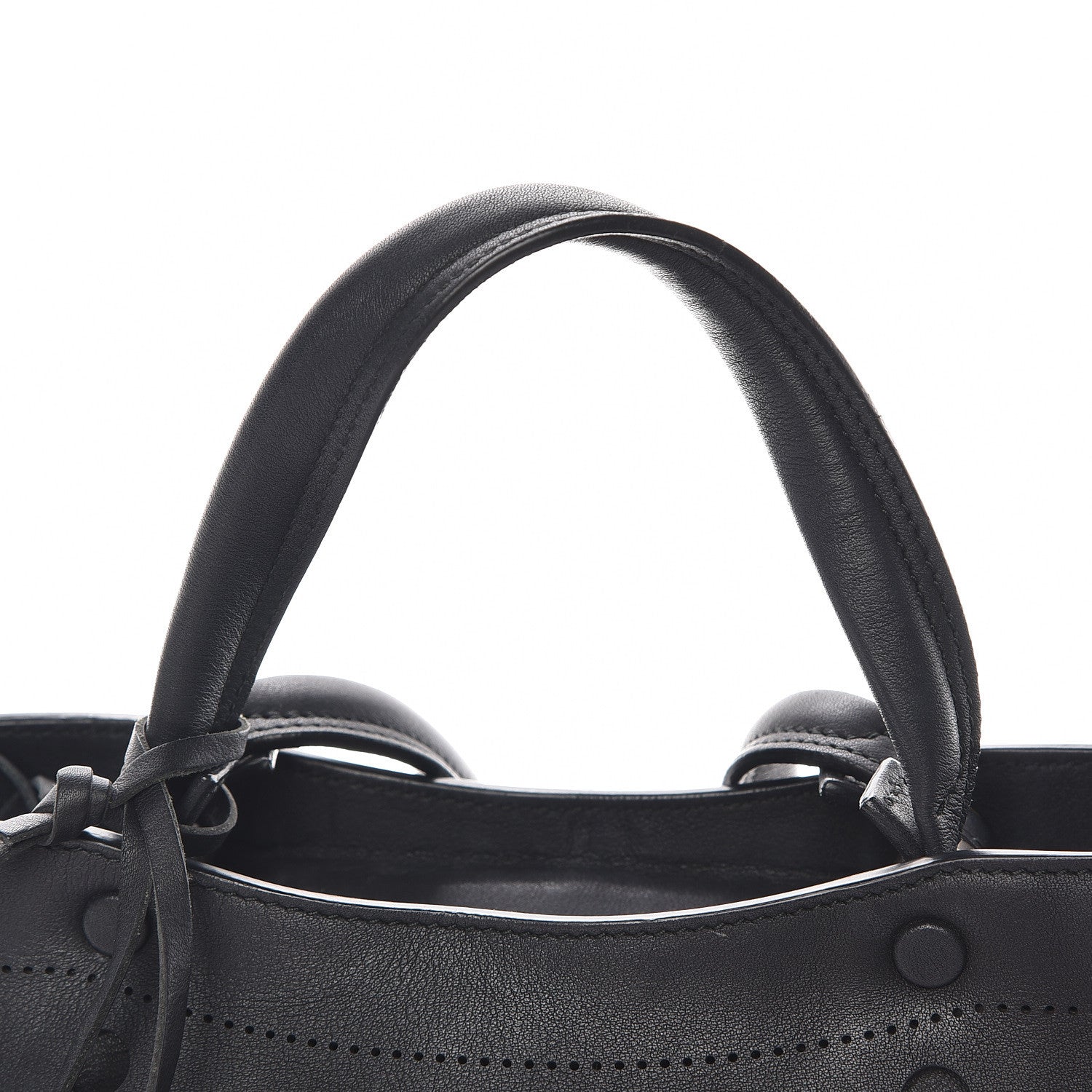 Balenciaga Veau Soyeux Perforated Blackout Hardware S City Black 14 of 14