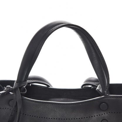 Balenciaga Veau Soyeux Perforated Blackout Hardware S City Black 14 of 14