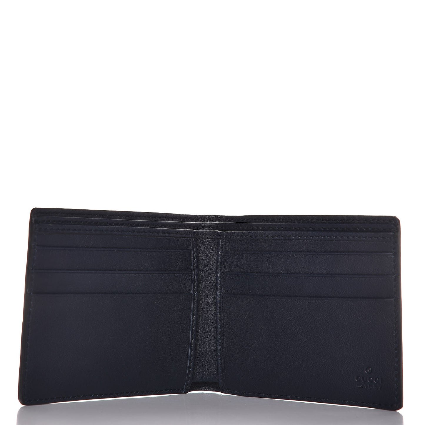 Soft Microguccissima Avel Bi-Fold Wallet Blue