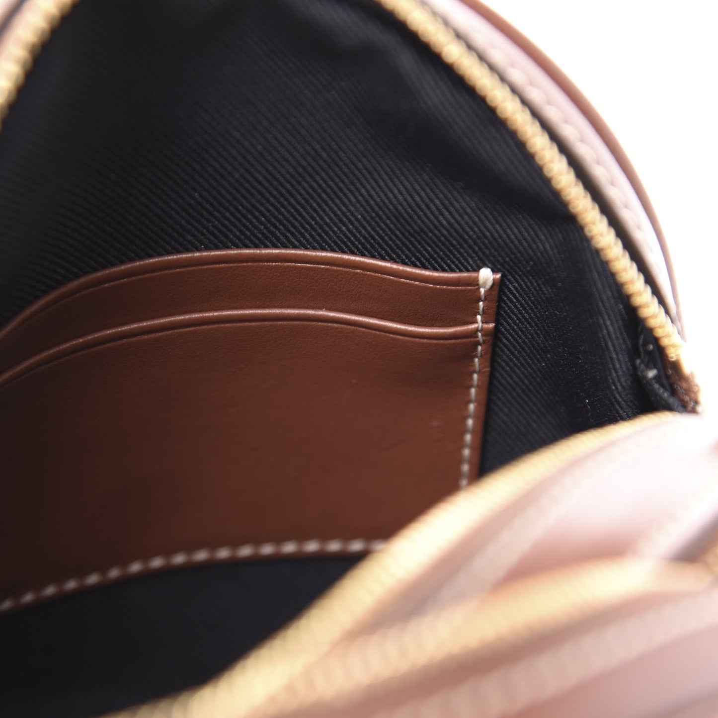 Canvas Calfskin Louise Bag Natural