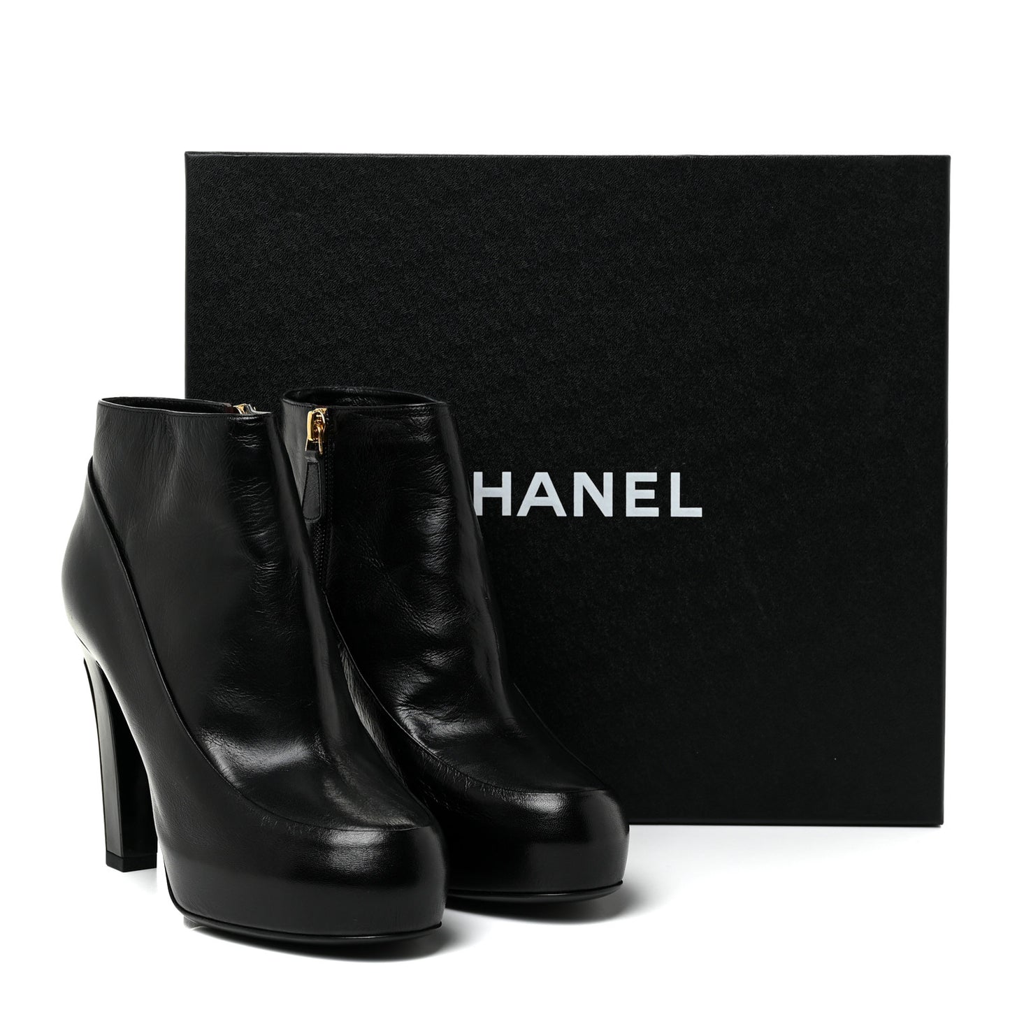 Lambskin Booties 37.5 Black