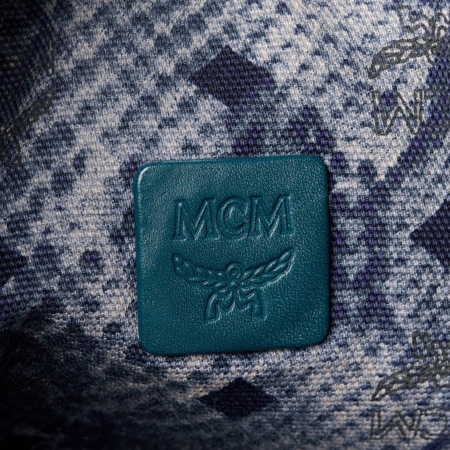 MCM Visetos Medium Project Reversible Shopper Tote Blue 11 of 21