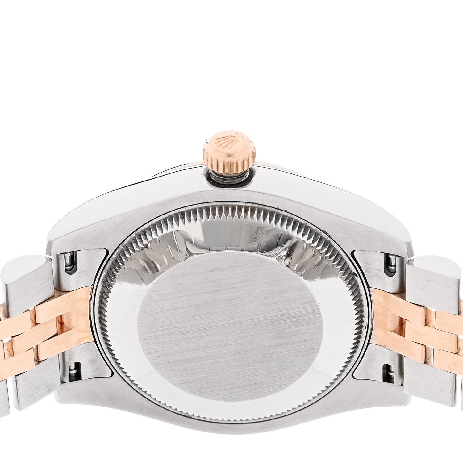 Rolex Stainless Steel 18K Everose Gold Diamond 31mm Oyster Perpetual Datejust Watch Black 178271 4 of 6