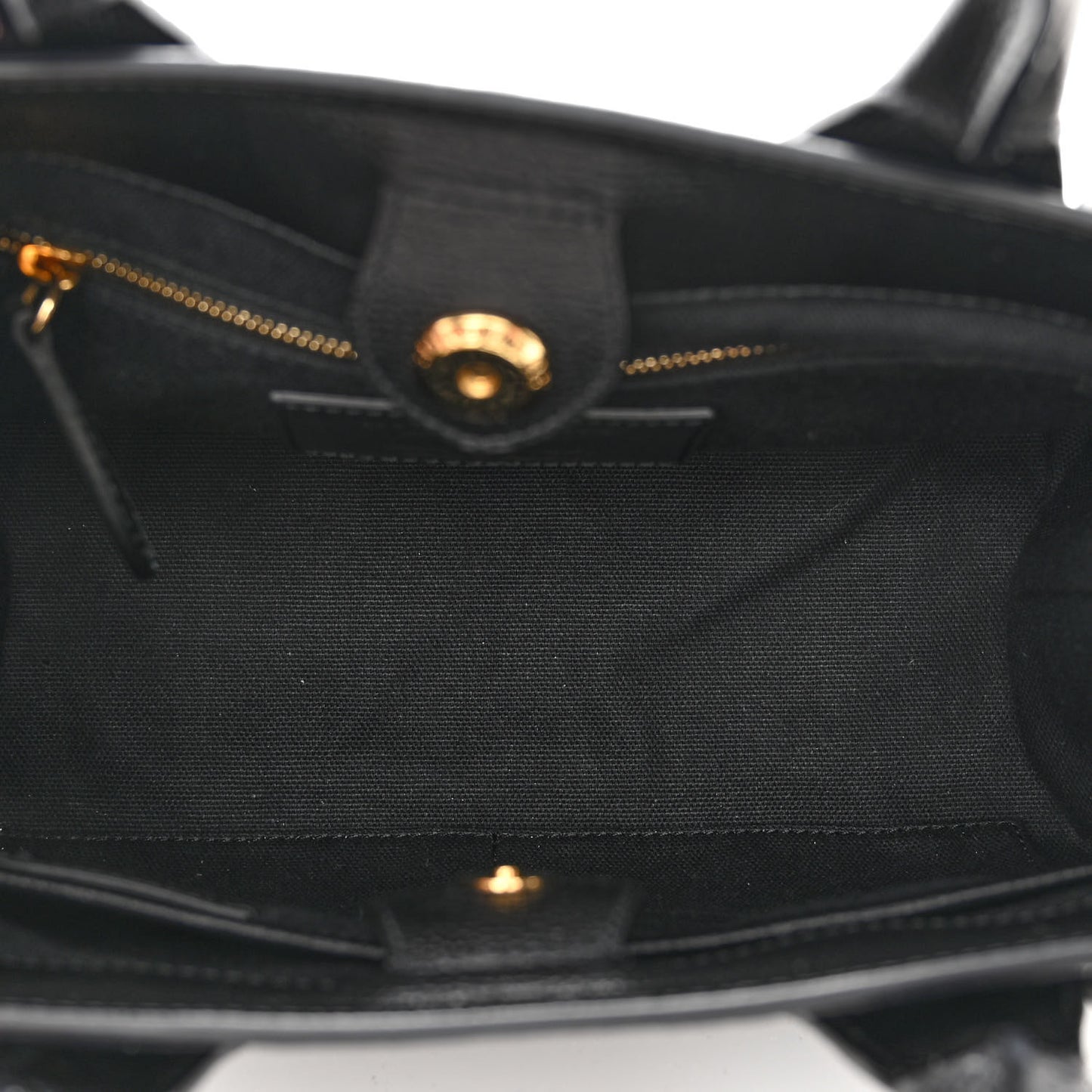 Grainy Calfskin House Check Small Banner Tote Black