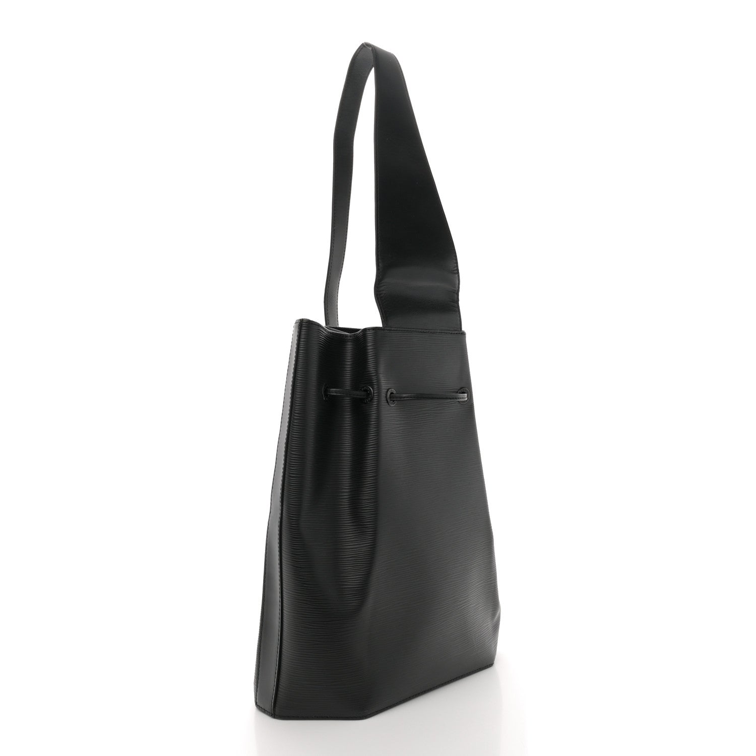 Louis Vuitton Epi Sac a Dos Drawstring Bag Black 4 of 12