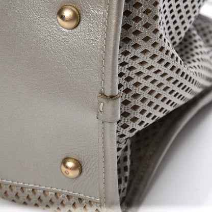 Chanel Metallic Calfskin Perforated Up In The Air Tote Silver 12 of 12