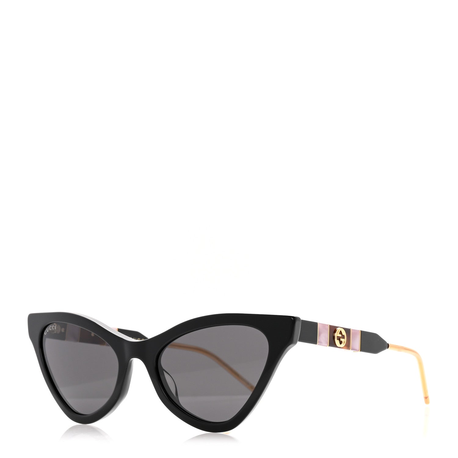 Gucci Acetate Cat Eye GG0708S Sunglasses Black 1 of 9