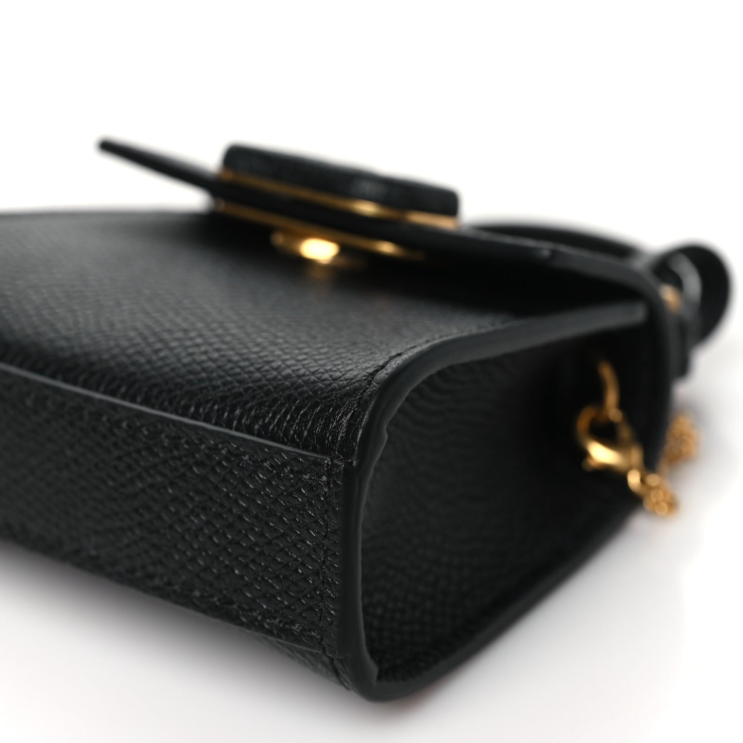 Grainy Calfskin Mini VLogo Belt Bag  85 34 Black