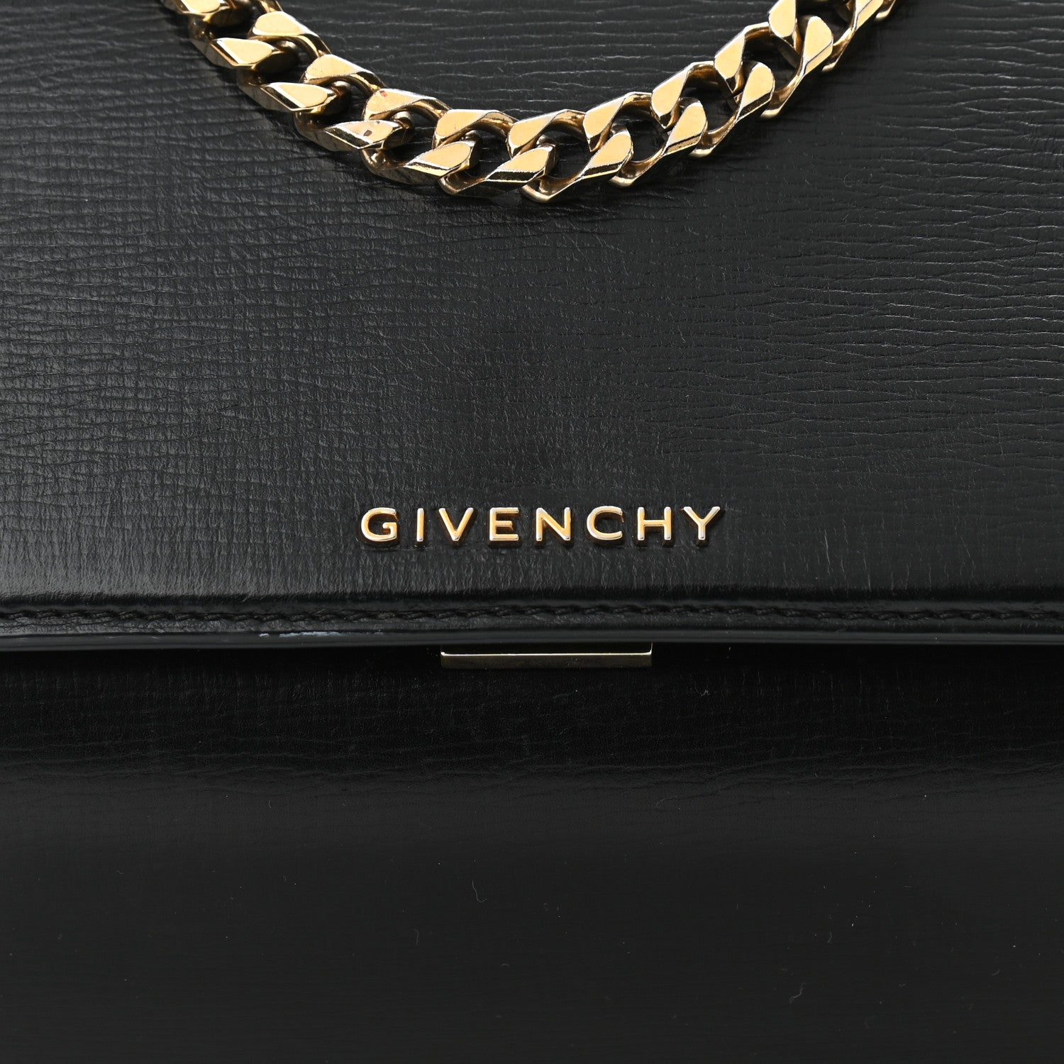 Givenchy Textured Calfskin Mini Pandora Box Chain Crossbody Bag Black 8 of 12