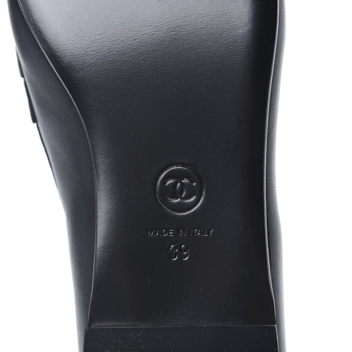 Lambskin CC Loafers 39 Black