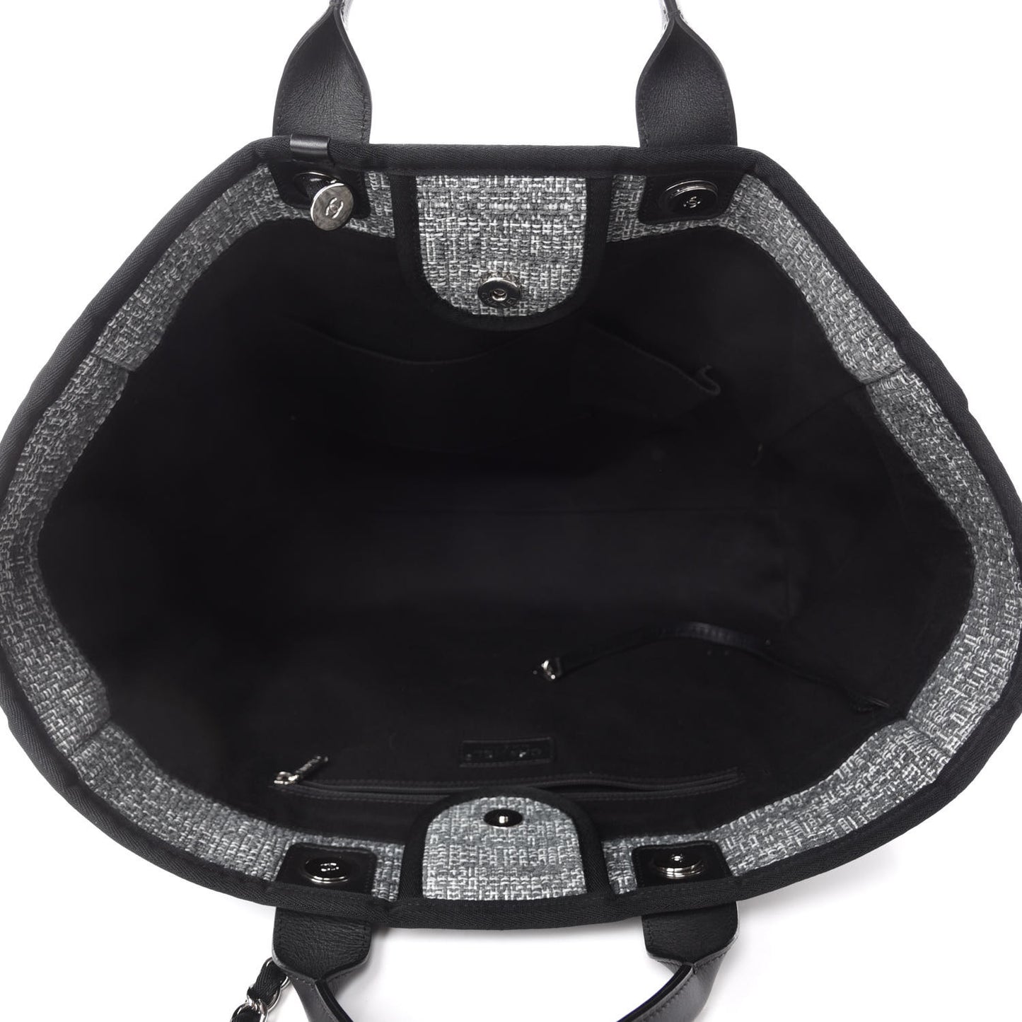 Canvas Large Deauville Tote Charcoal