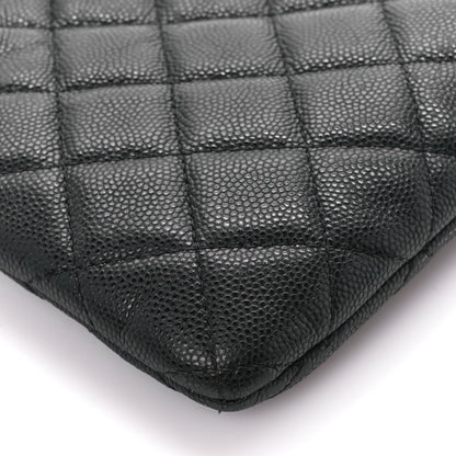 Chanel Caviar Quilted Cosmetic Case Black 9 of 13