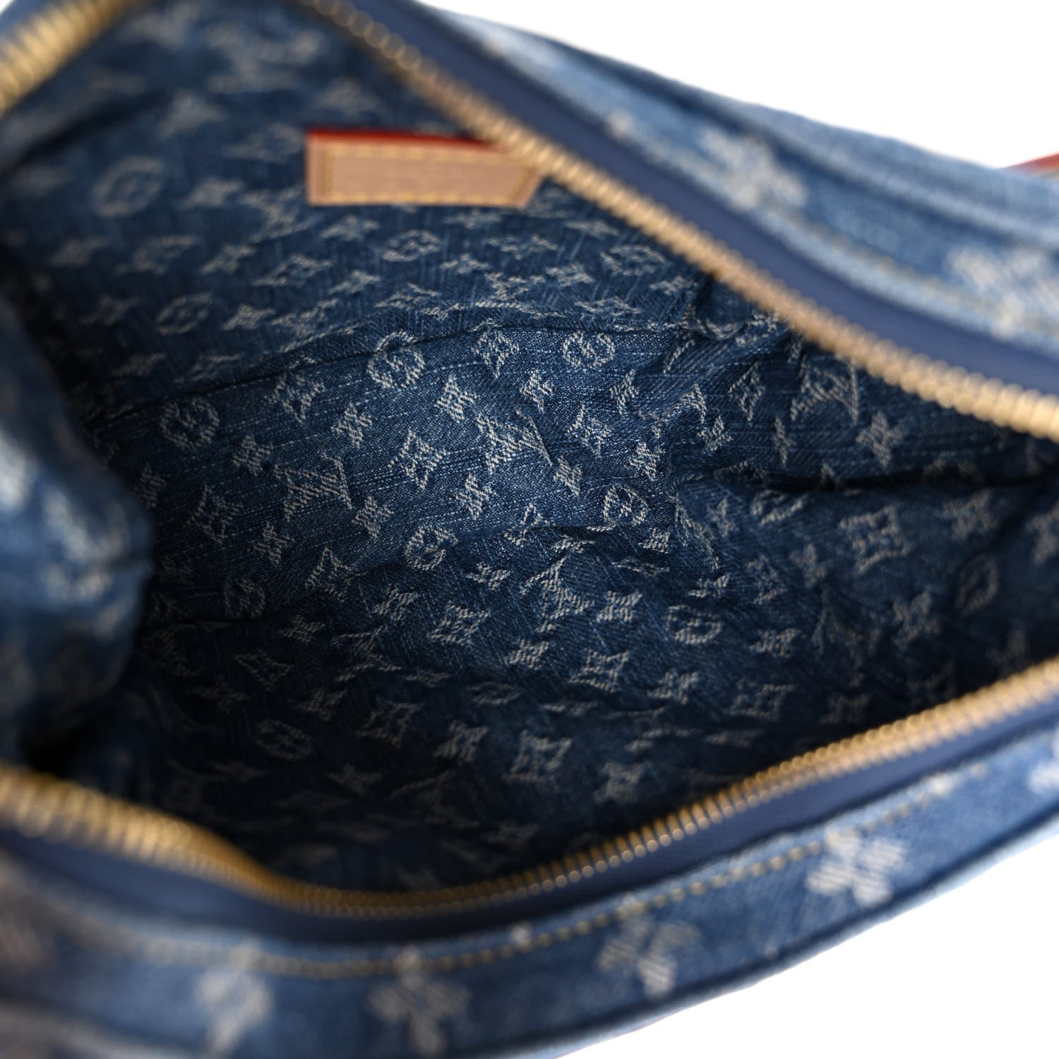 Louis Vuitton Monogram Denim Croissant MM Blue 6 of 11