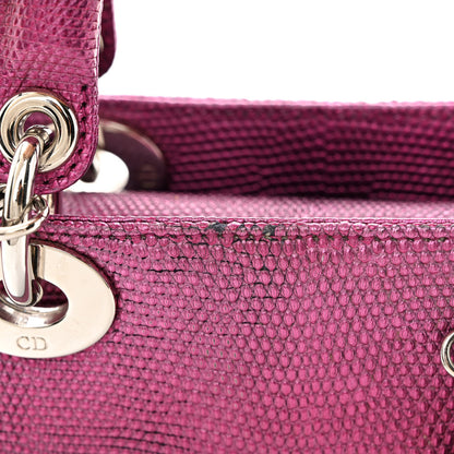 Christian Dior Lizard Gradient Mini Lady Dior Pink Blue 11 of 12