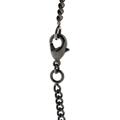 Chanel Ruthenium Crystal CC Necklace Black 5 of 5