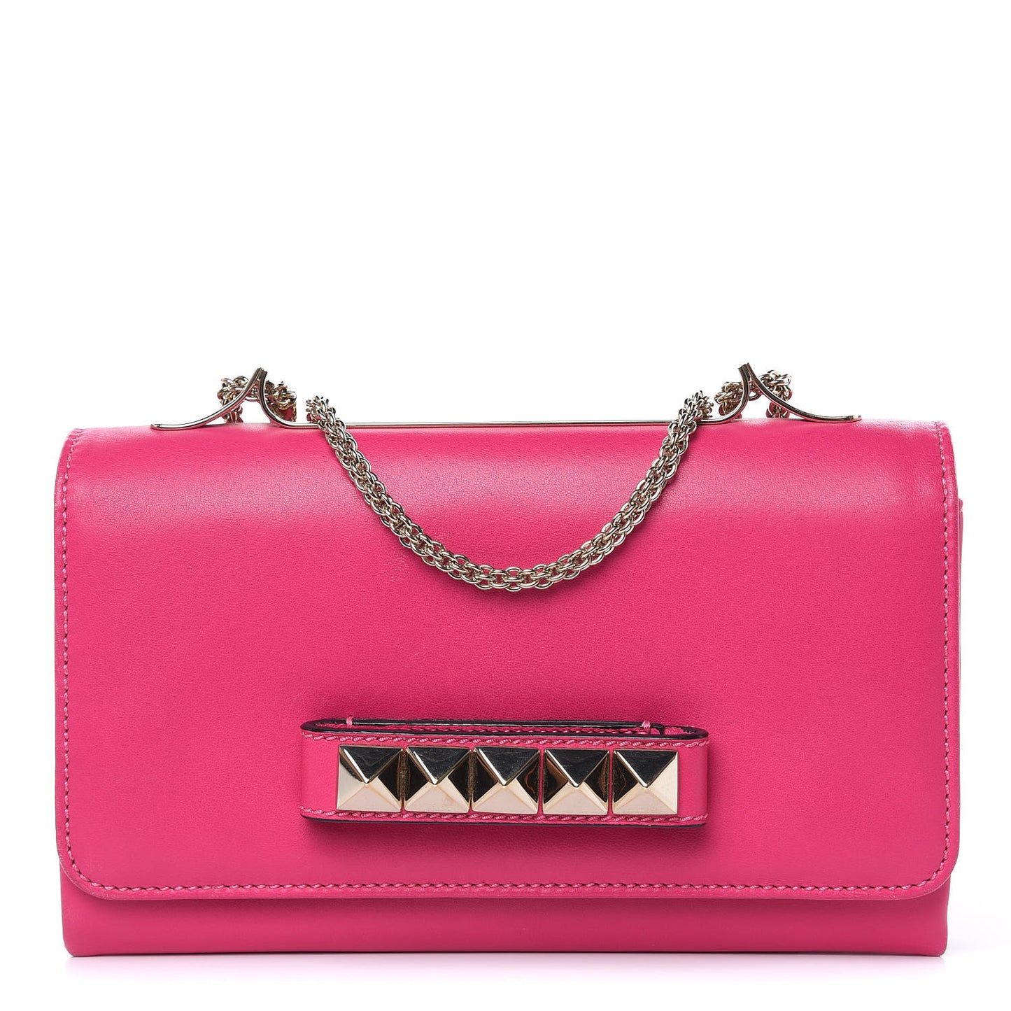 Calfskin Va Va Voom Shoulder Bag Pop Fuxia