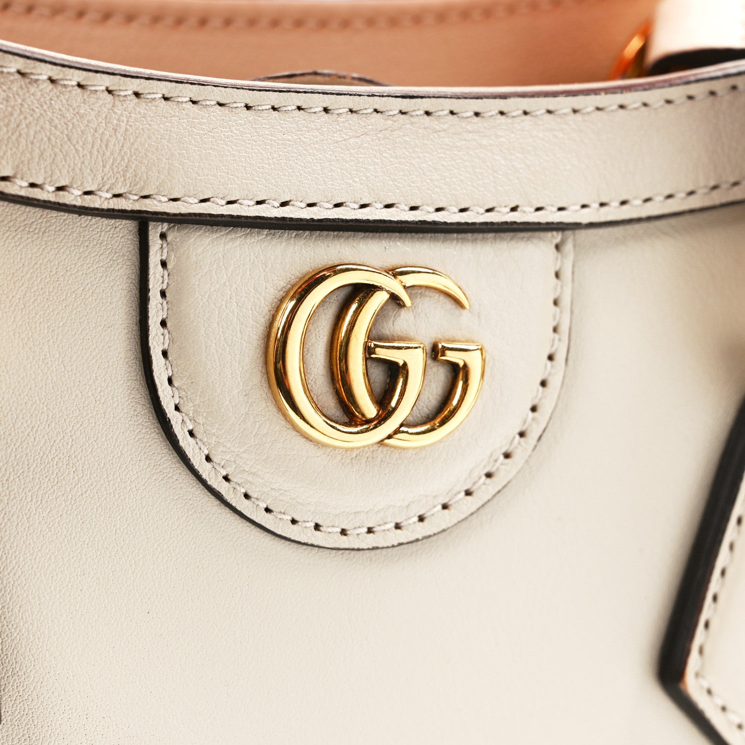 Gucci Wonka Grain Calfskin Mini Diana Tote Bag Mystic White Orange Fluo 10 of 11