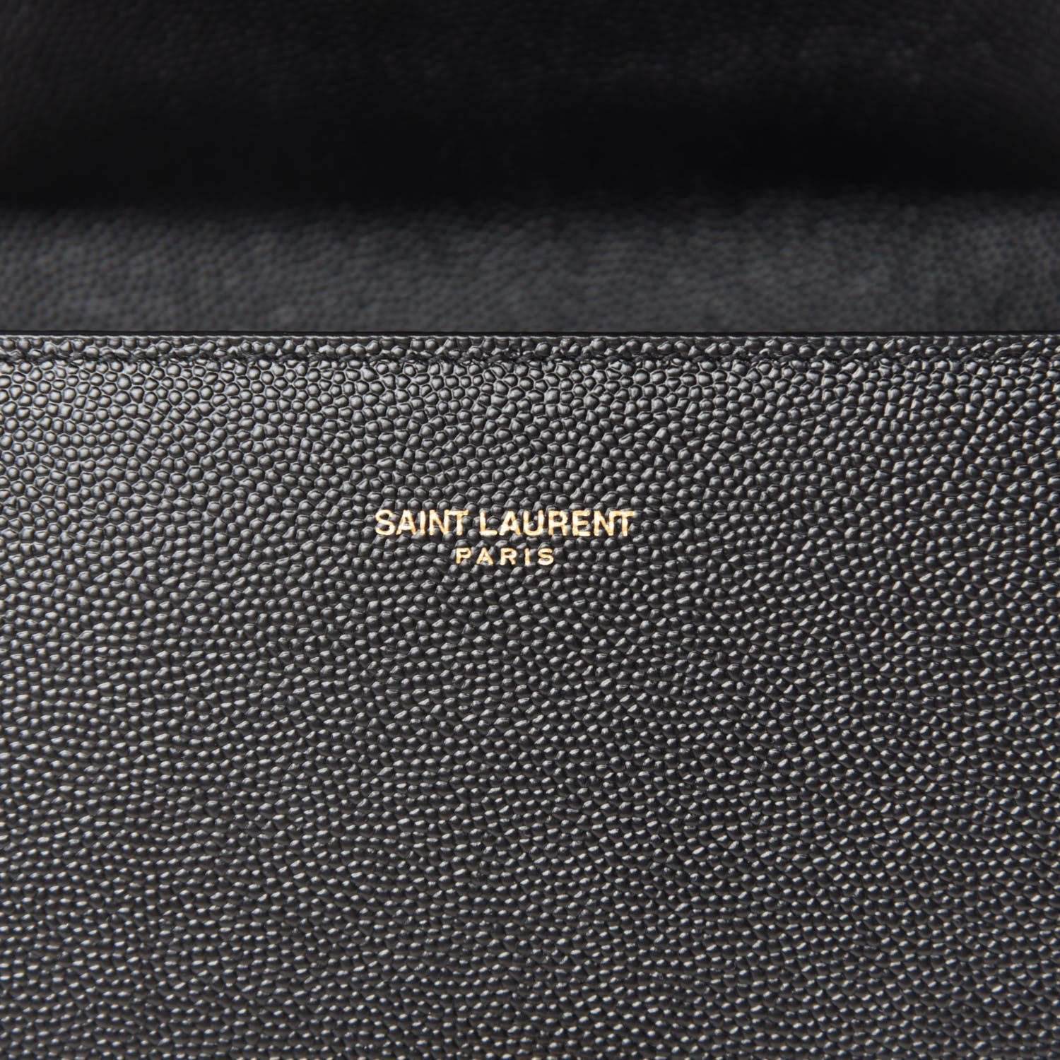 Saint Laurent Grain de Poudre Mini Classic Monogram Cassandra Top Handle Black Rouge Legion 11 of 12