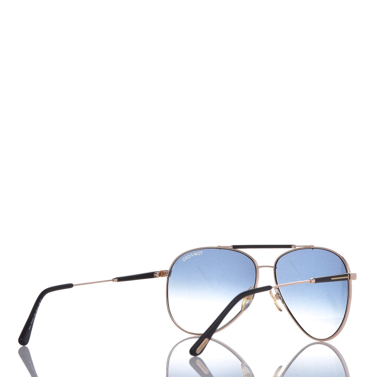 Rick Aviator Sunglasses TF378 Rose Gold Blue