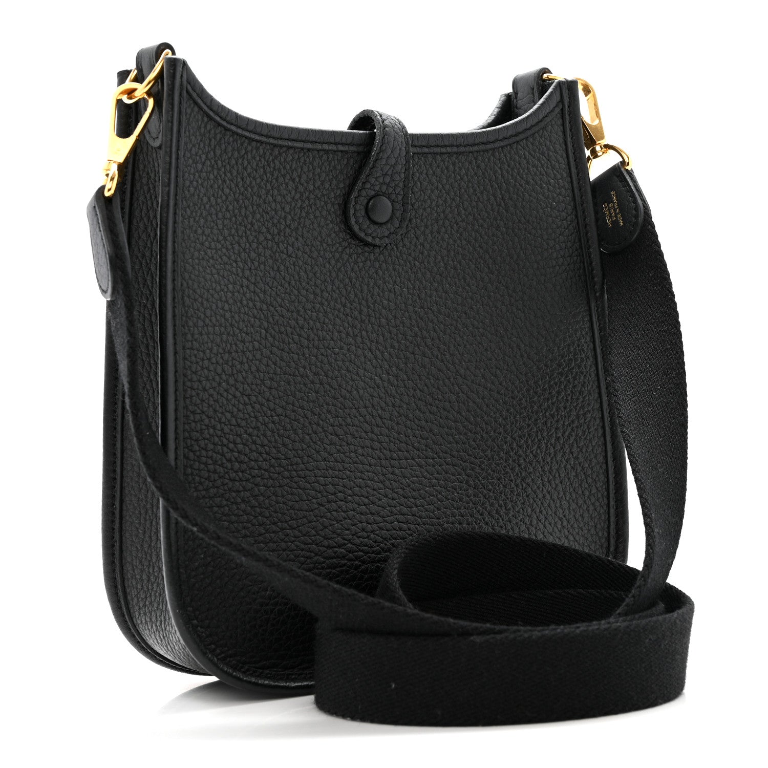 Hermes Taurillon Clemence Evelyne TPM Black 3 of 11